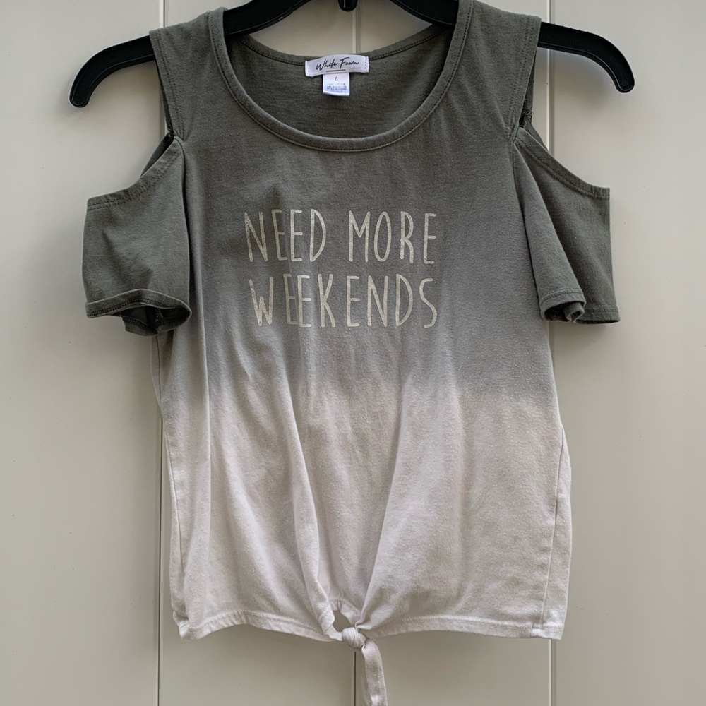 Tilly’s Need More Weekends Ombré Off the Shoulder Top